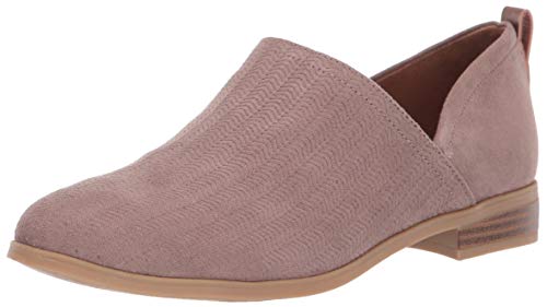 Dr. Scholl's Shoes Women's Ruler Slip-On Loafer, Taupe Grey Microfiber, 9