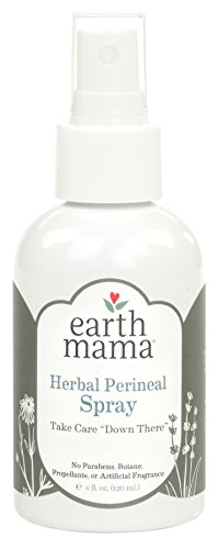 Herbal Perineal Spray by Earth Mama | Safe for Pregnancy and Postpartum, Natural Cooling Spray for After Birth, Benzocaine and Butane-Free 4-Fluid Ounce