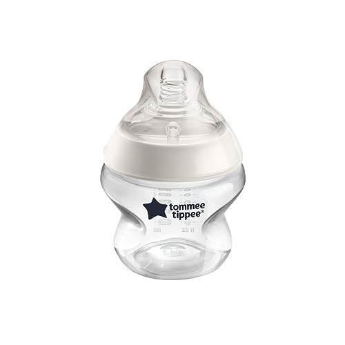 Tommee Tippee Closer to Nature Newborn Baby Bottle, Breast-Like Nipple with Anti-Colic Valve, 5oz, 1 Count