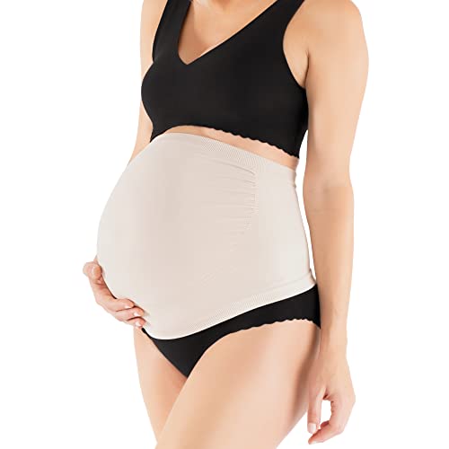 Belly Bandit – Belly Boost Pregnancy Support Wrap – Discreet Maternity Belly Band – Gentle Belly Support for Pregnant Women – Invisible Back Support Belt, Nude, X-Small