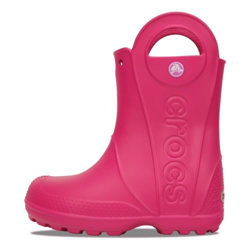 Crocs Kids' Handle It Rain Boots , Candy Pink, 10 Toddler