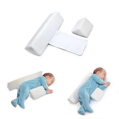 A Little Pillow Company Baby Side Sleeper Wedge, Back & Body Supports The 45 Inclined Triangle Support Design, Removable and Washable.