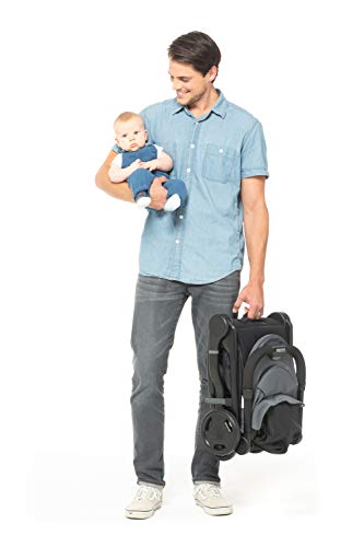 Ergobaby Metro Lightweight Baby Stroller, Compact Stroller with Easy One-Hand Fold, Grey