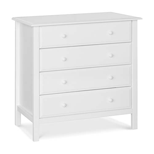 Davinci Jayden 4-Drawer Dresser in White, Greenguard Gold Certified