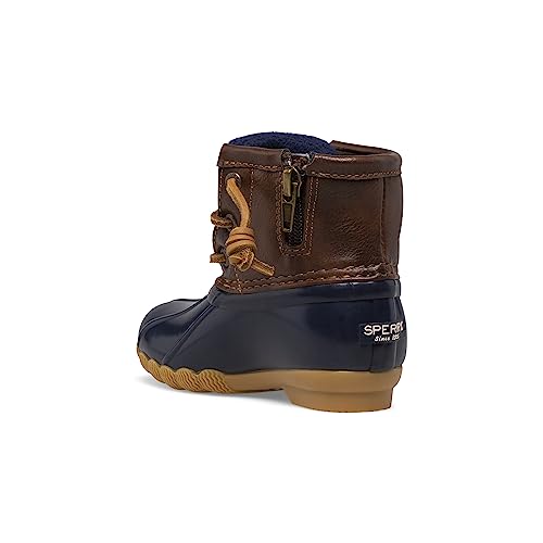 Sperry girls Saltwater boots, Navy, 3 Little Kid US