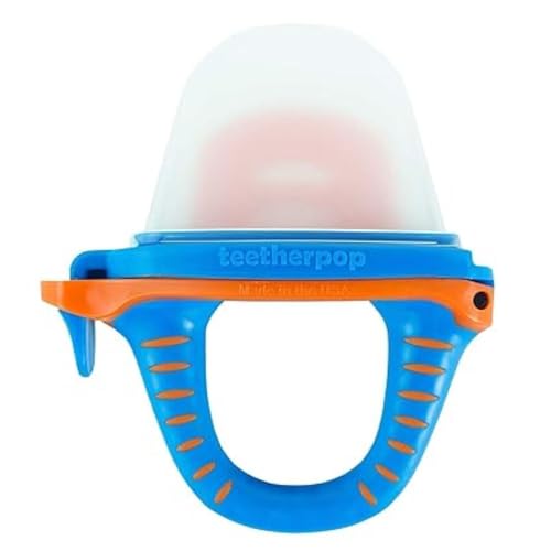 teetherpop – Fillable, Freezable Teething Toys for Babies (BlueOrange)