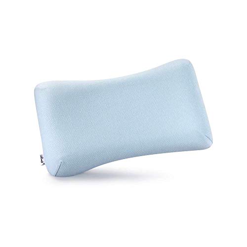 Aloudy Memory Foam Toddler Pillow, Small Pillow for 2-10 Years Old Kids 20 x 12(10) x 2(2.5), Breathable Kids Pillow(Blue)