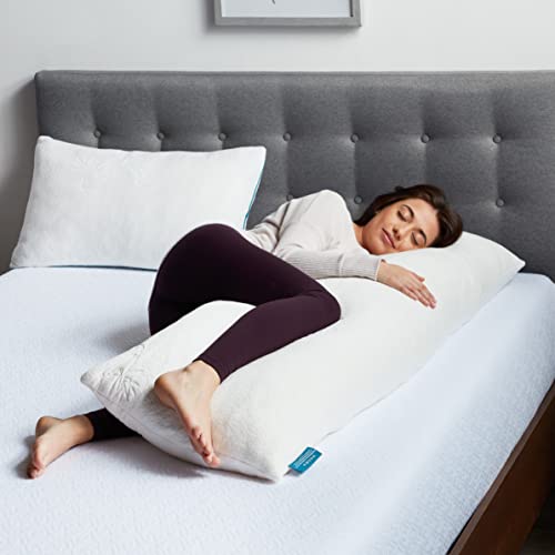 Lucid Body Pillow – Shredded Memory Foam Pillow – 20 x 54 inches – Body Pillow For Adults – Body Pillow With Cover – Side Sleeper Pillow – Pregnancy Pillow - Dorm Room Essentials