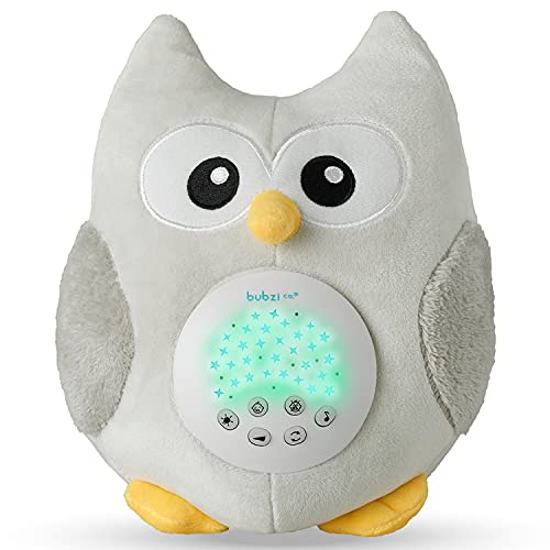 Portable Baby Owl Soother - Newborn Sleep Aid Sound Machine - Baby Shusher Machine with White Noise & 20 Soothing Sounds - Effective Baby Sleep Soother for Peaceful Sleep