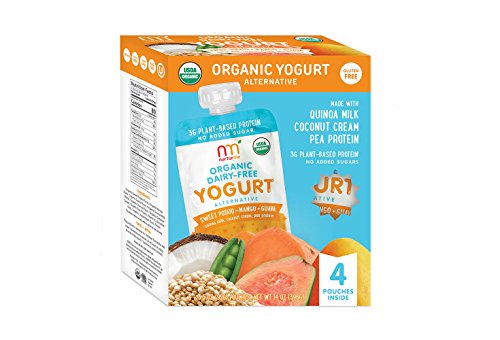 NurturMe Organic Dairy Free Yogurt, Sweet Potato + Mango + Guava, 3.5 Ounce (Pack of 4)