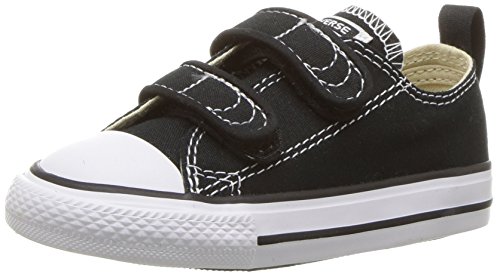 Converse Boys' Chuck Taylor All Star 2V Low Top Sneaker, Black, 6 M US Toddler
