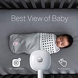 Nanit Plus - Smart Baby Monitor and Floor Stand: Camera with HD Video & Audio - Sleep Tracking - Night Vision - Temperature & Humidity Sensors and Two-Way Audio
