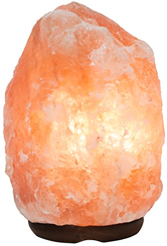 Lake Industries Rakaposhi Natural Himalayan Salt Rock Lamp w/ 6' UL Listed Dimmer Switch - 9+ lbs