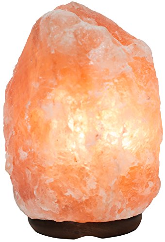 Lake Industries Rakaposhi Natural Himalayan Salt Rock Lamp w/ 6' UL Listed Dimmer Switch - 9+ lbs