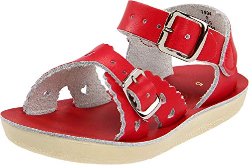 Salt Water Sandals by Hoy Shoe 1400-1404,Red,7 M US Toddler