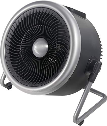 PELONIS Portable 2 in 1 Vortex Heater with Air Circulation Fan and Wide Tilting Angle Stand. Quiet Cooling & Heating Mode, Tip Over & Overheat Protection,for Home, Office Personal Use, Black