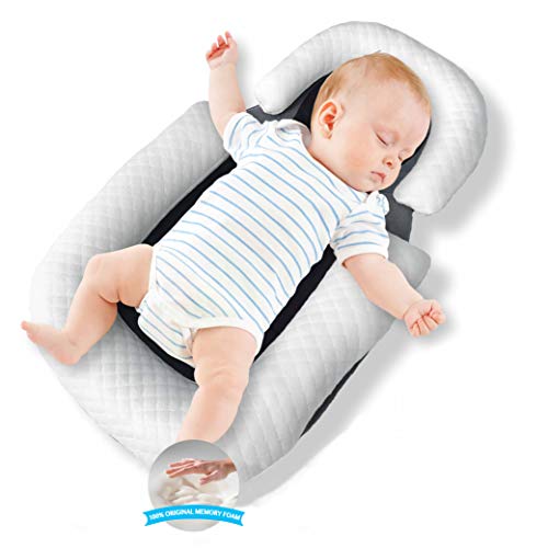 Comfyt Baby Lounger Baby Pillow Newborn Nest Infant Portable Bassinet Newborn Insert Bed Cocoon Travel Crib Co Sleeping Best Sleep Mattress Head Support Cushion Baby Registry Must Have