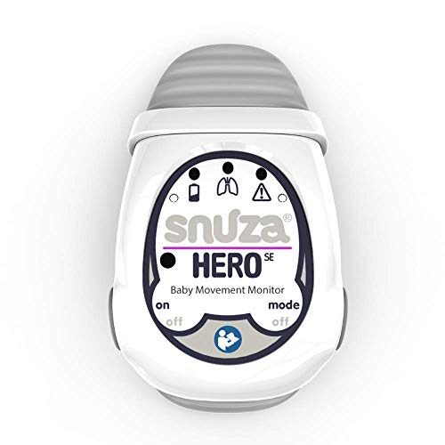 Snuza Hero SE - Portable, Wearable Baby Breathing Motion Monitor with Vibration and Alarm. Clips onto Diaper Get Peace of Mind with The Snuza HeroSE.