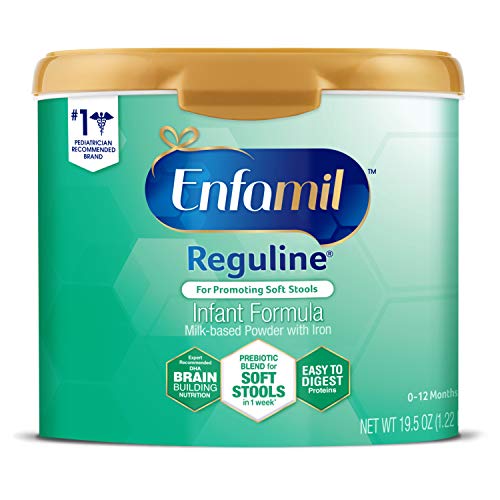 Enfamil Reguline Infant Formula - Designed for Soft, Comfortable Stools - Reusable Powder Tub, 19.5 oz