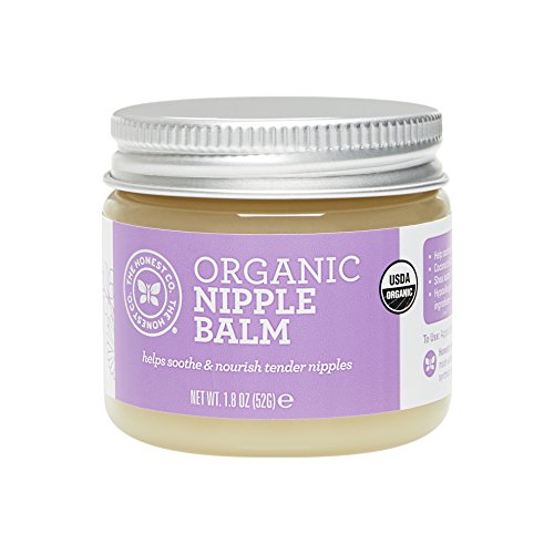 he Honest Company Organic Nipple Balm | USDA Certified Organic | Hypoallergenic | Paraben Free | Shea Butter & Tamanu Oils | Safe for Nursing Moms | 1.8 Ounces