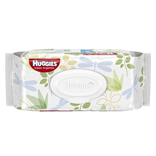 HUGGIES Natural Care Baby Wipes Disposable Soft Packs, 56 ct