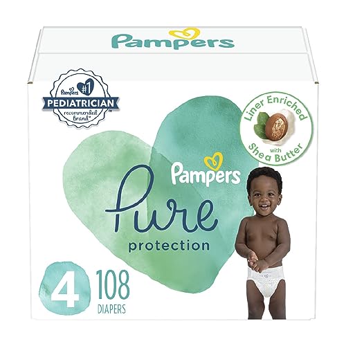 Pampers Pure Protection Diapers Size 4, 108 count - Disposable Diapers