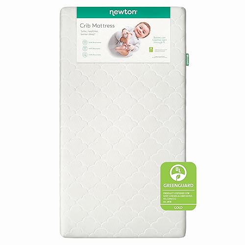 Newton Baby Crib Mattress and Toddler Bed - 100% Breathable Proven to Reduce Suffocation Risk, 100% Washable, 2-Stage, Non-Toxic Better Than Organic, Removable Cover - Deluxe 5.5