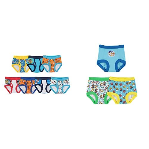 Nickelodeon Little Boys' 10 Pack Paw Patrol Training Pant and Brief Bundle, Assorted, 3T
