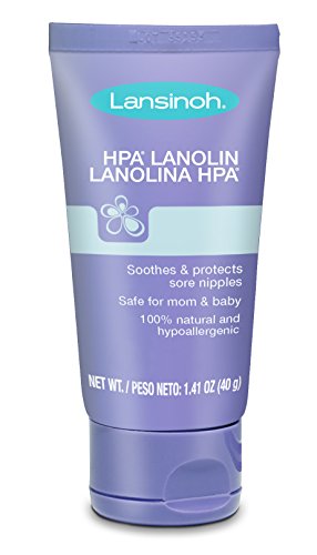 Best Nipple Cream - Image of the Lansinoh Lanolin Nipple Cream, 100% Natural Lanolin Cream for Breastfeeding, 1.4 oz Tube