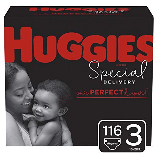 Huggies Special Delivery Hypoallergenic Baby Diapers, Size 3, 116 Ct, One Month Supply