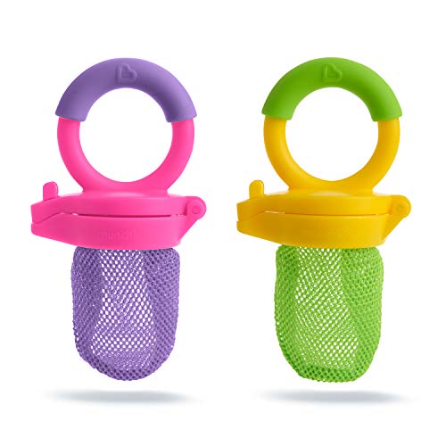 Munchkin Fresh Food Feeder, 2 Pack, Purple/Green