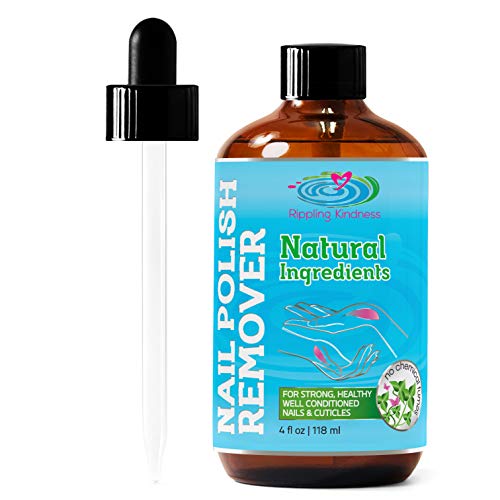 Nail Polish Remover - Natural and Plant Based - Non Acetone - Conditioner and Strengthener for Nails and Cuticles - Safe for Kids - no Chemicals and Non Toxic