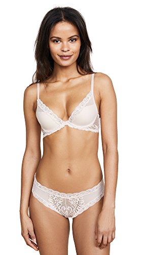 Natori Women's Feathers Contour Plunge Bra, Cameo Rose, 30A