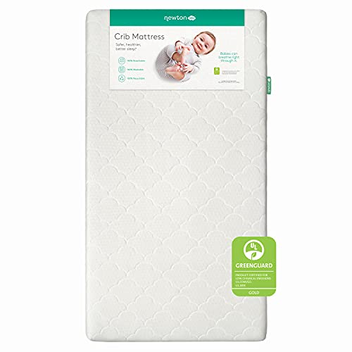 Newton Baby Crib Mattress - Infant & Toddler Mattress, Baby Bed Mattress for Crib, Dual-Layer, Safe, Breathable & Washable Crib Mattress, Removable Cover, Deluxe 5.5 inch-Thick Cushion, White