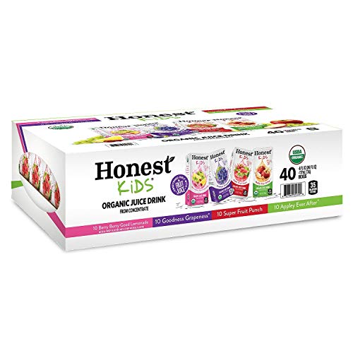 Honest Kids Organic Juice Drink, Variety Pack (6 oz. boxes, 40 pk.)