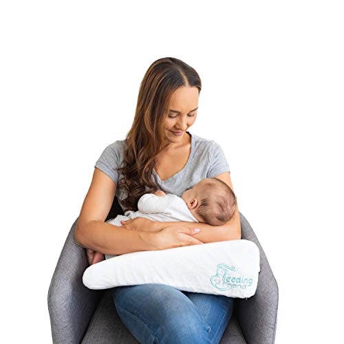 Feeding Friend - Self Inflatable Baby Feeding Pillow for Breastfeeding and Bottle Feeding - Arm Support for Any Nursing Position - Compact, Portable, Ideal for Travel and Baby Feeding On-The-Go.