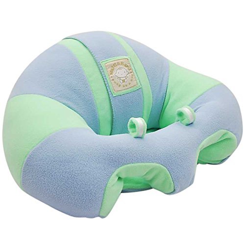 Image of the Hugaboo Infant Sitting Chair, Snuggle Buns/Blue/Green, 3-11 Months