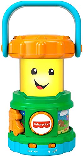 Fisher-Price Laugh & Learn Camping Fun Lantern, musical toy with lights, sounds and learning content for baby and toddler ages 6-36 months