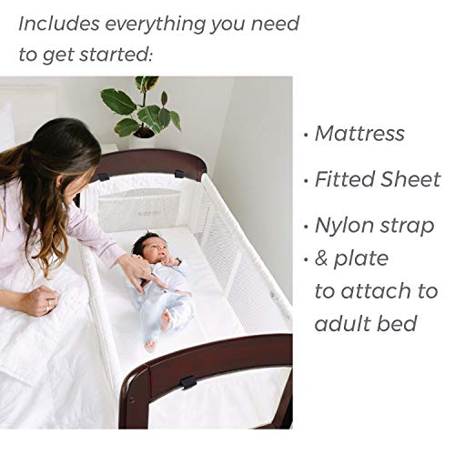 Arm's Reach Concepts Cambria Co-Sleeper, White & Espresso