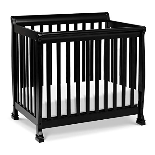 DaVinci Kalani 4-in-1 Convertible Mini Crib in Ebony | Greenguard Gold Certified