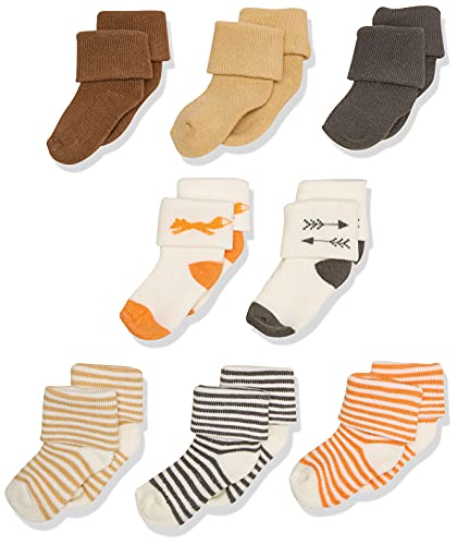 Touched by Nature baby boys Organic Cotton Casual Sock, Fox, 0-6 Months US