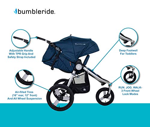 Bumbleride Speed Jogging Stroller | All-Terrain | Lightweight | Eco-Friendly | Adjustable Seat | Easy, Compact Fold | All-Wheel Suspension