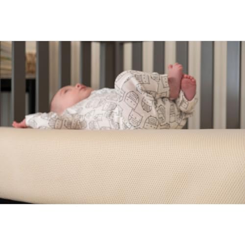 Naturepedic Breathable Organic Crib Mattress - 2-Stage - Lightweight - Baby & Toddler Bed - with Protector Pad