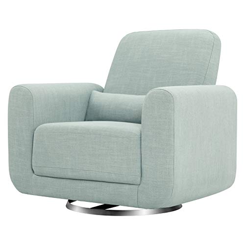 Babyletto Tuba Extra Wide Swivel Glider in Seafoam, Greenguard Gold Certified