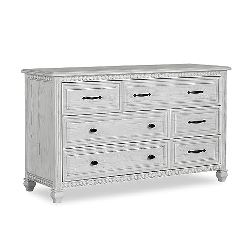 Evolur baby girls Modern Evolur Madison Double Dresser in Antique Grey Mist, Antique Grey Mist, 34.3x20.4x54 Inch Pack of 1 US