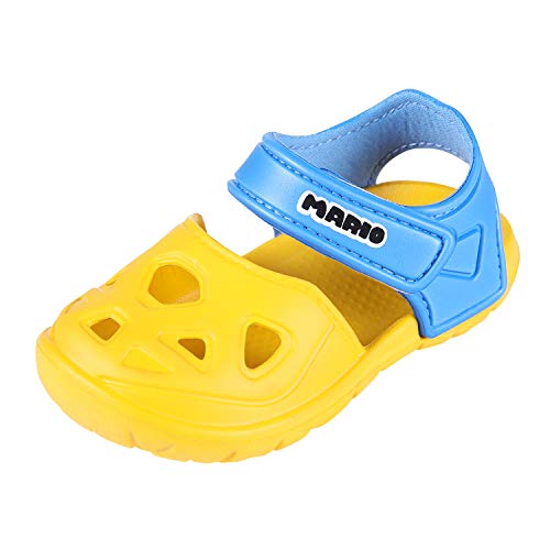 Comwarm Toddler Girl Boy Summer Closed Toe Sandals Anti-slip Lightweight Beach Clog Shoes For Little Kids, Toddler, 9-9.5