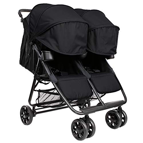 Zoe Twin+ (Zoe XL2) Stroller - Best Lightweight Double Stroller for Toddlers - Everyday Twin Stroller with Umbrella - UPF 50+ - Tandem Capable