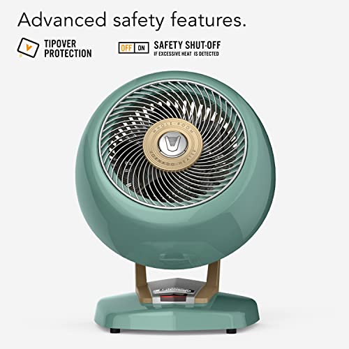 Vornado VHEAT Vintage Metal Heater, Green