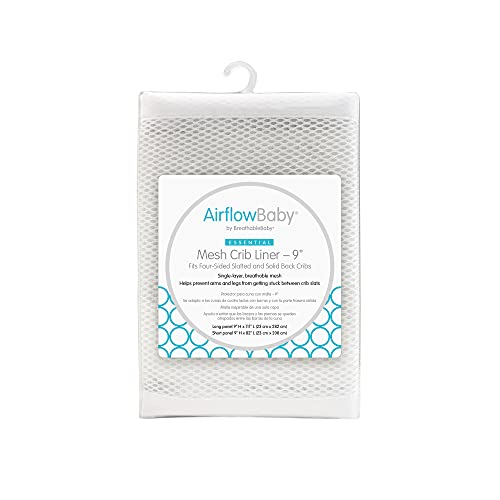 AirflowBaby by BreathableBaby, Breathable Mesh Liner For Cribs with 52