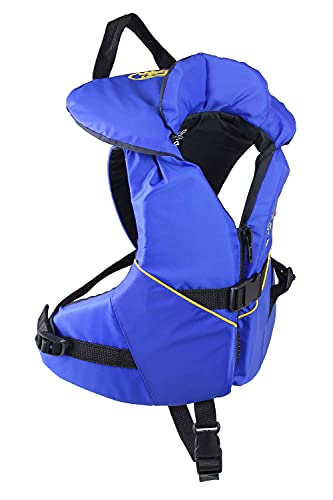 Stohlquist Infant PFD Life Jacket - Blue + Black, 8-30 lbs - Coast Guard Approved Life Vest for Toddlers, Support Collar, Grab Handle, Fully Adjustable with Quick Release Buckle